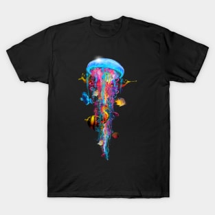 Jellyfish with Seahorse T-Shirt